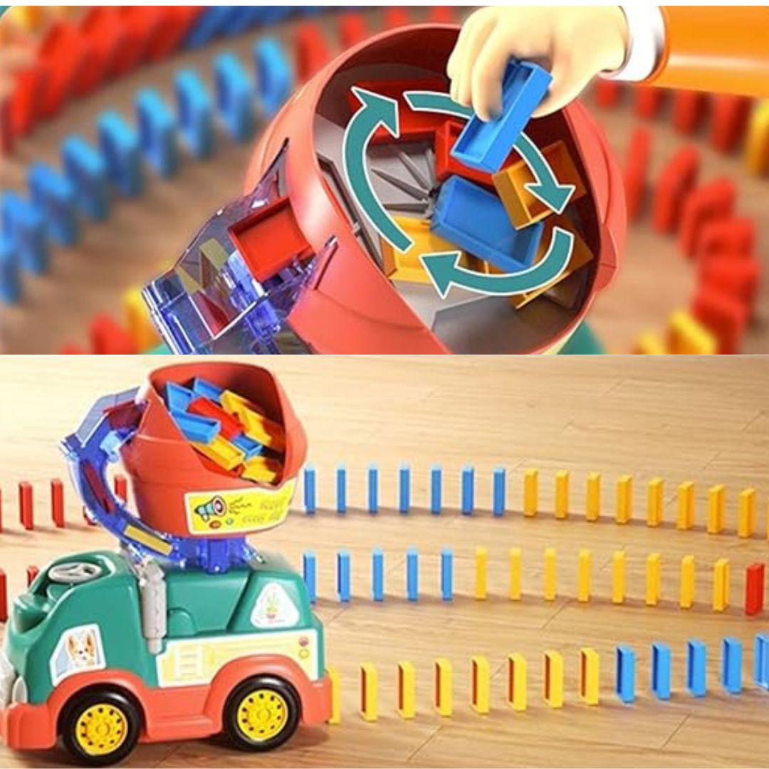 Automatic Domino Laying Toy Truck
