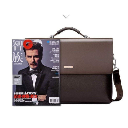 Professional Executive Mens Leather Laptop Bag