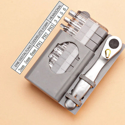 Compact Multi-Bit Screwdriver Set