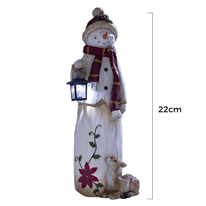Winter Snowman Solar Powered Lantern - Befez