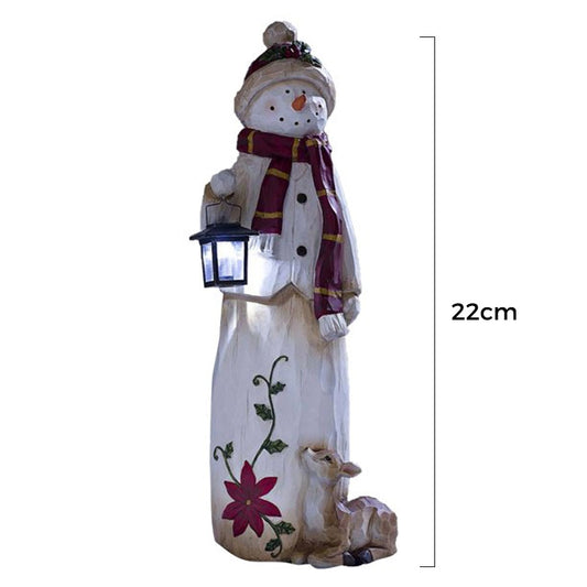 Winter Snowman Solar Powered Lantern - Befez