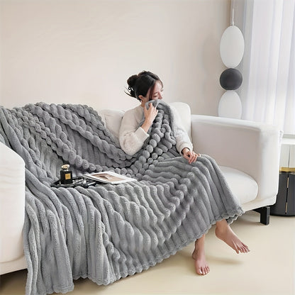 Soft Plush French Inspired Throw Blanket