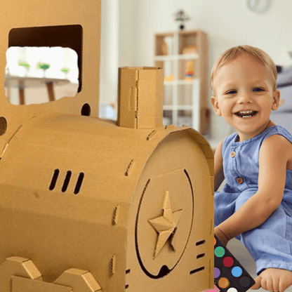 Educational Cardboard Building Kit - DIY Play Figures Set