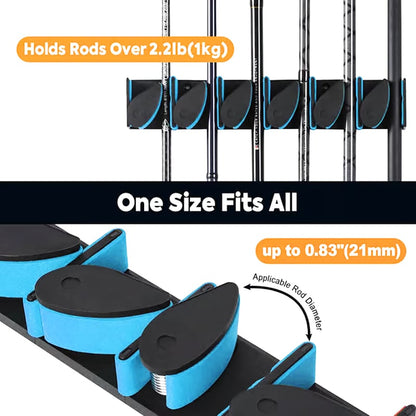 Fishing Rod Storage Rack Organizer System