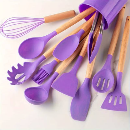 Premium Silicone Kitchen Tool Set (12-Piece)