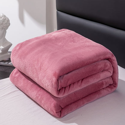 Soft Gray Plush Throw Blanket