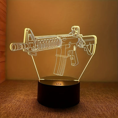 Sleek 3D LED Touch Desk Lamp