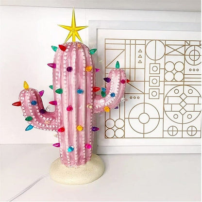Colorful Artificial Cactus Table Lamp