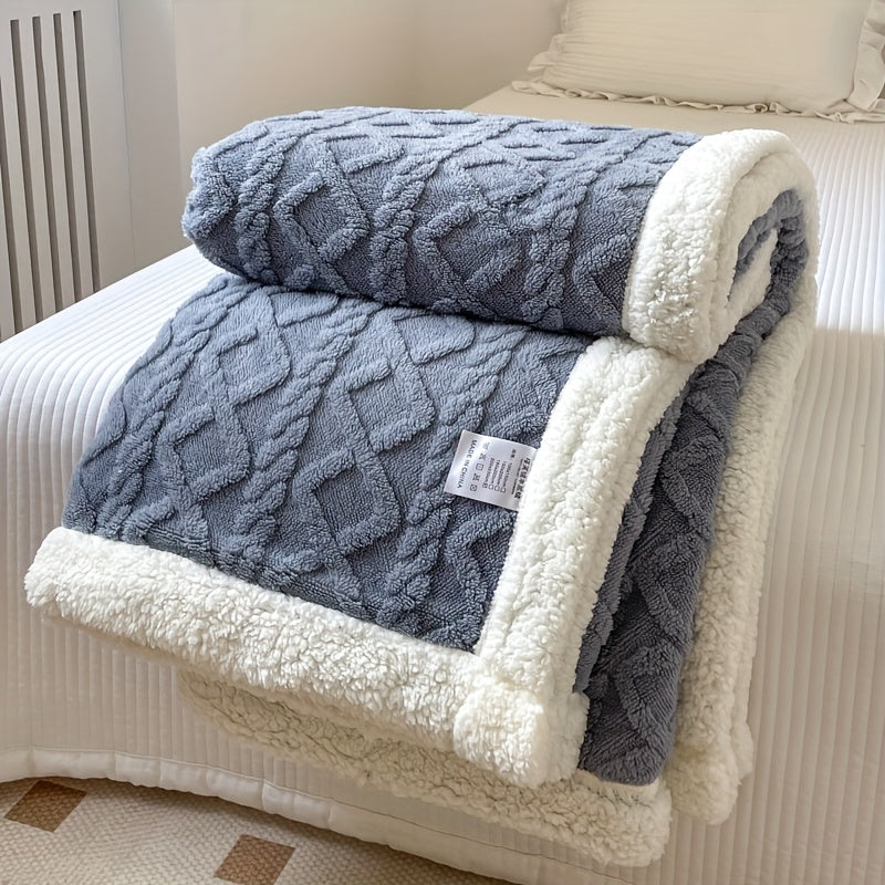 Cozy Double Sided Fleece Throw Blanket