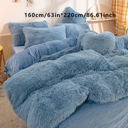 Soft Plush Duvet Cover Set for Cozy Bedding