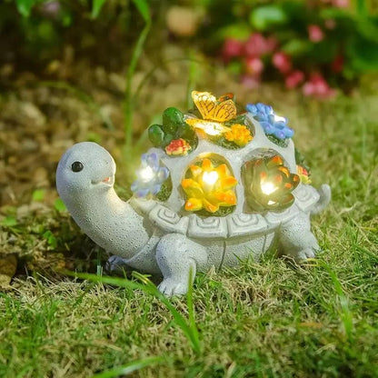 Colorful Turtle Solar Garden Decoration with LED Lights