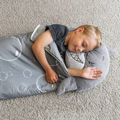 Cozy Kids Sleep Bag with Pillow for Outdoor Fun
