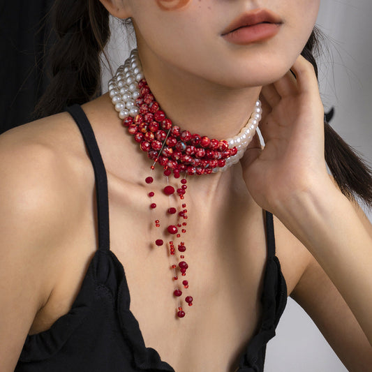 Spooky Chain Necklace for Edgy Fashion Style - Befez