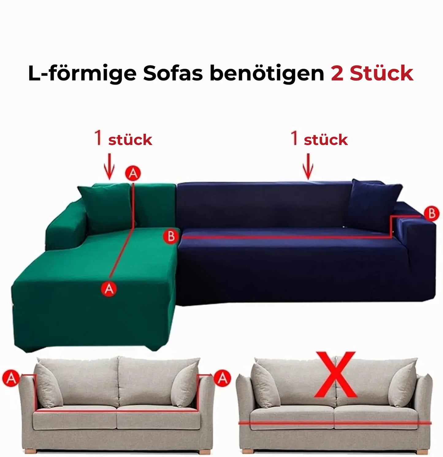 Stretchy Fabric Sofa Protector Cover