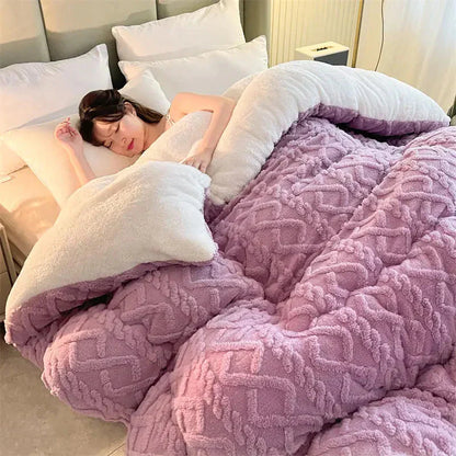 Soft Plush Winter Duvet Cover - Warm Fleece Bedding