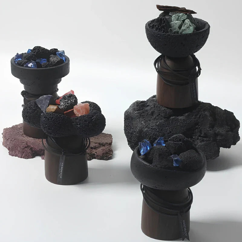 Warm Glow Metal Candle Holder