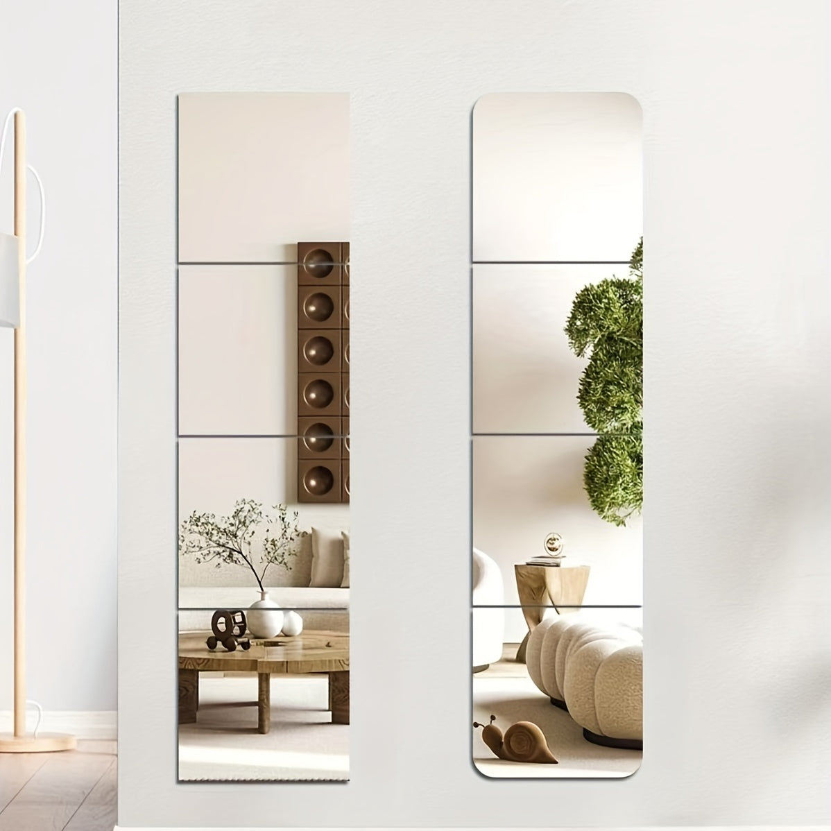 Shatterproof Wall Mirror Set