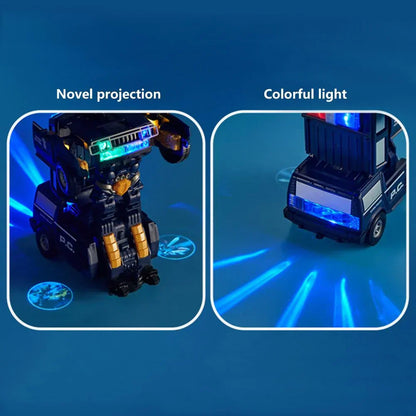 Cool Transforming Police Car Robot Toy