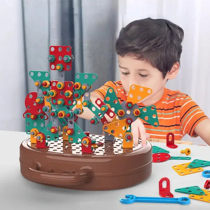 Colorful Kids Wooden Toy Storage Box