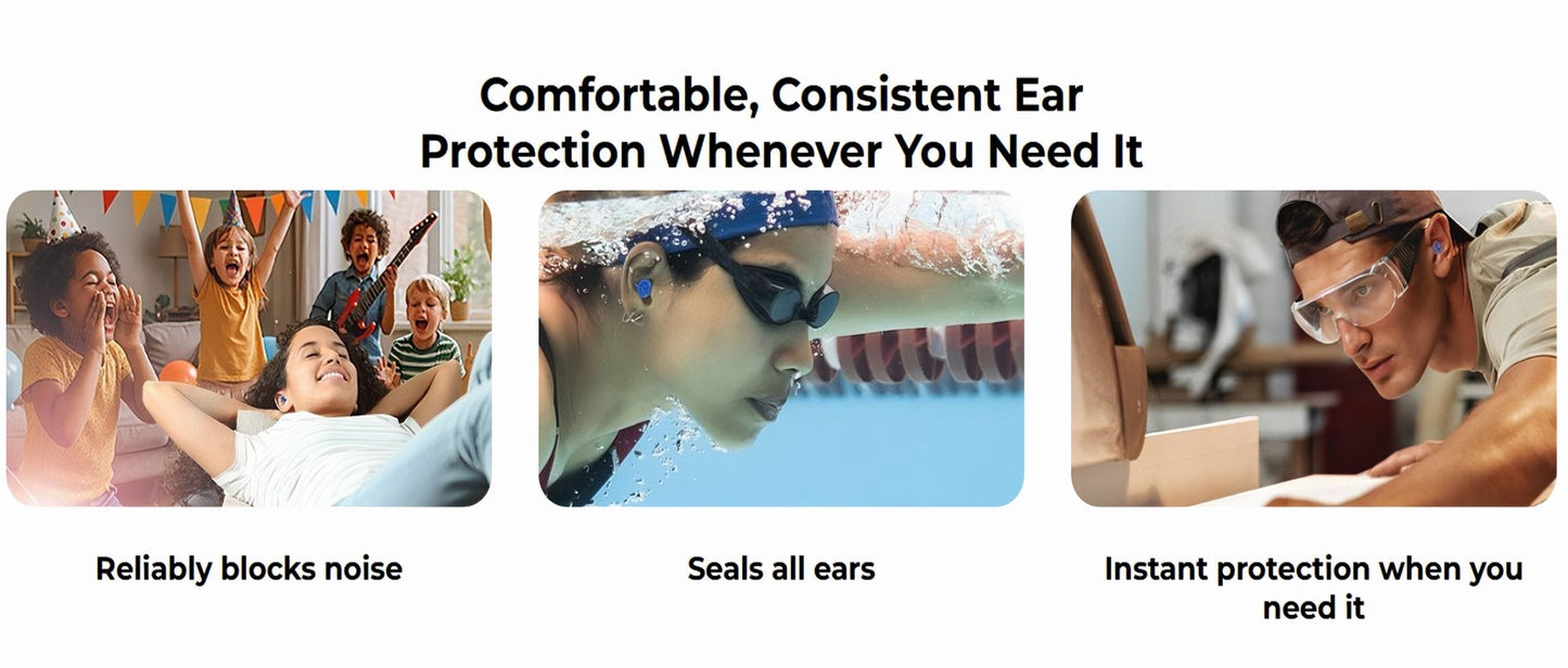 Comfortable Silicone Reusable Ear Plugs