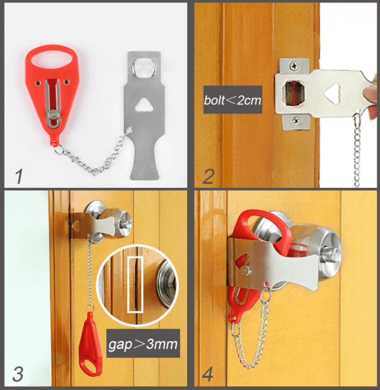Portable Travel Safety Alarm Device