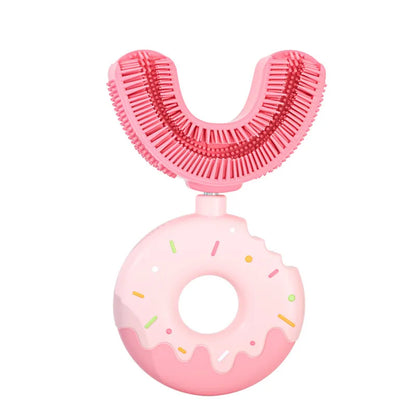 Soft Baby Toothbrush - Fun Silicone U-Shaped Brush