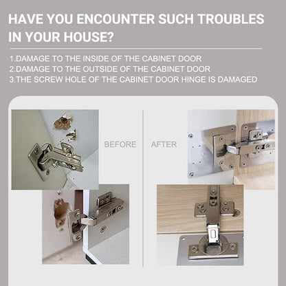Easy Fix Cabinet Hinge Repair Kit Stainless Steel