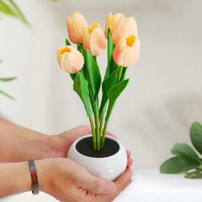Stylish Floral LED Desk Lamp