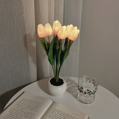 Stylish Floral LED Desk Lamp