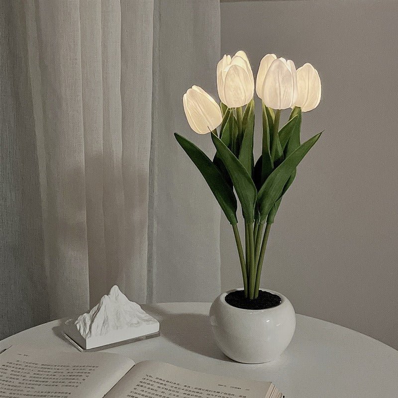 Stylish Floral LED Desk Lamp