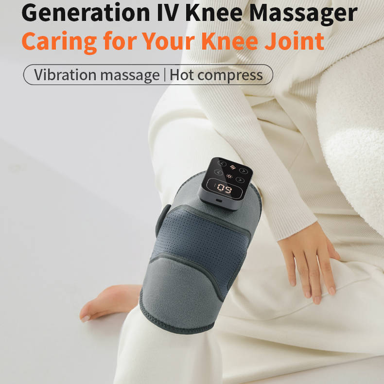 Wireless Knee Massager With Heat Therapy For Sore Muscles