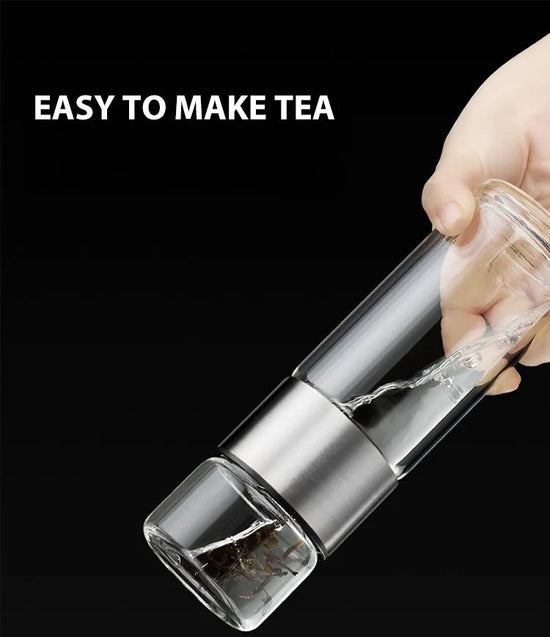 Clear Travel Water Bottle with Infuser