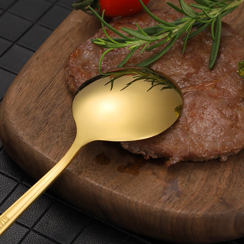 Elegant Gold Flatware Set for Fine Dining