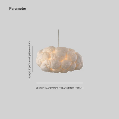 Stylish Cloud Shaped LED Pendant Light White