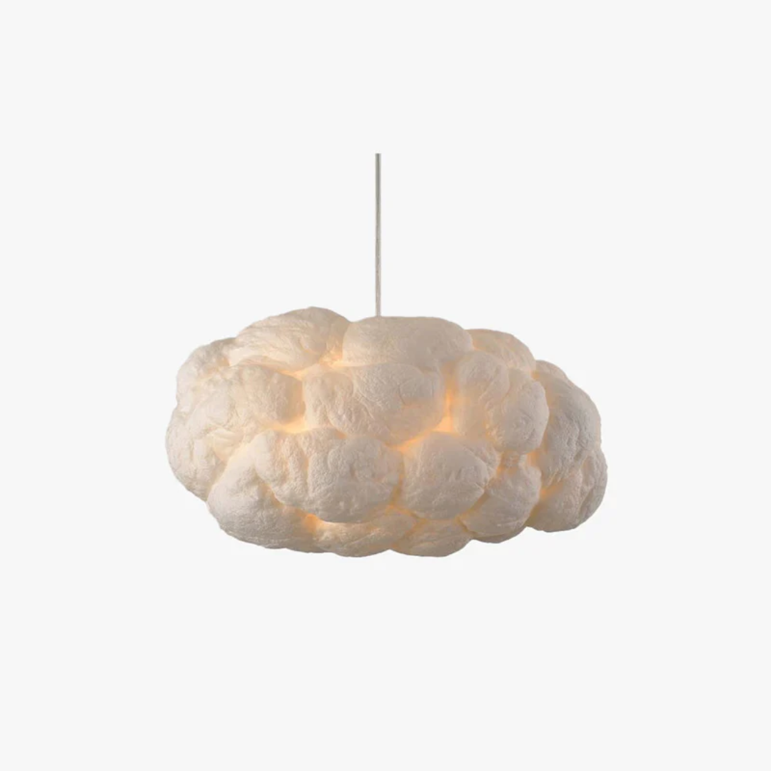 Stylish Cloud Shaped LED Pendant Light White - Befez