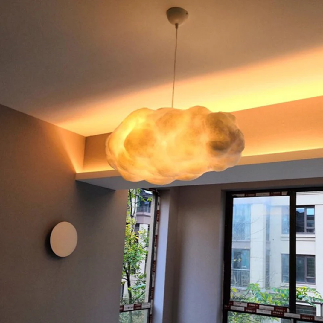 Stylish Cloud Shaped LED Pendant Light White