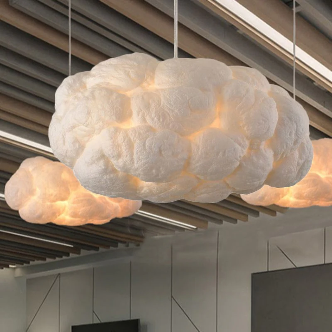 Stylish Cloud Shaped LED Pendant Light White