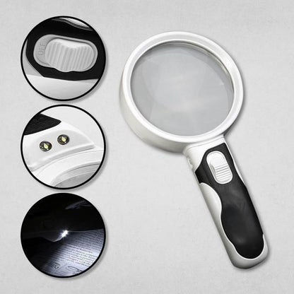 Compact LED Magnifying Glass