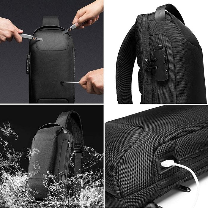 Secure Crossbody Bag with USB Charging Port