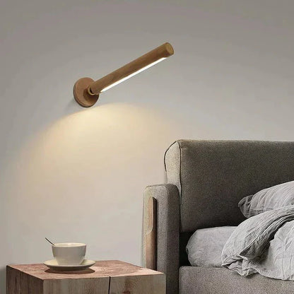 Rustic Wooden Table Lamp