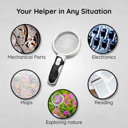 Compact LED Magnifying Glass