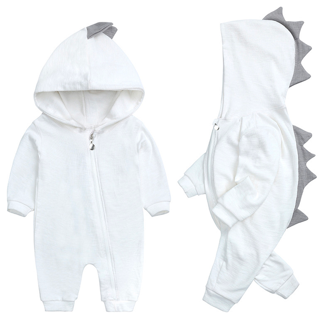 Adorable Infant Hooded Jumpsuit