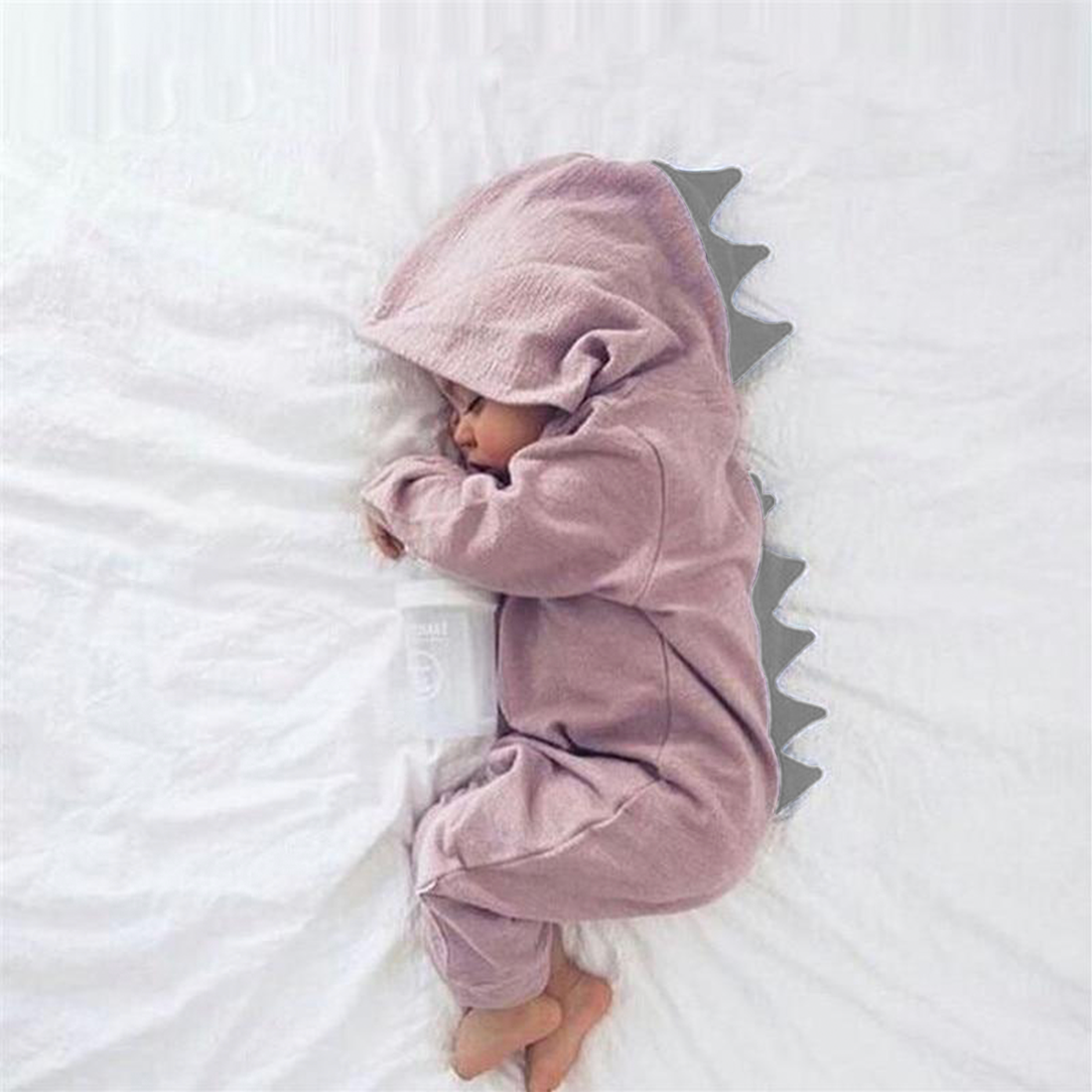 Adorable Infant Hooded Jumpsuit
