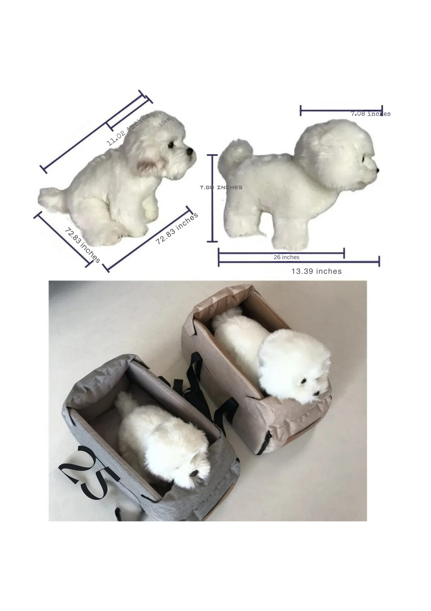 Pet Car Travel Carrier - Protective Dog Car Bag