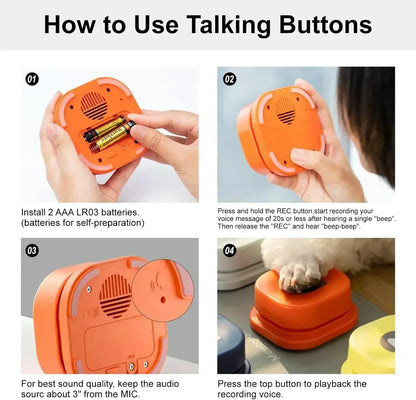 Pet Training Sound Button Kit