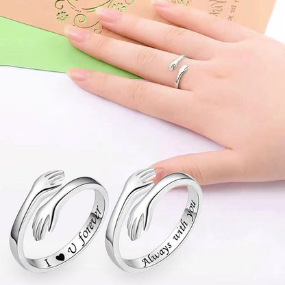 Simple Couple Ring - Adjustable Size Love Band