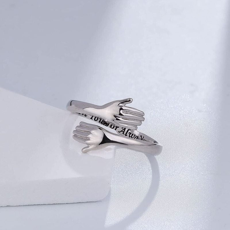 Simple Couple Ring - Adjustable Size Love Band
