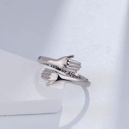 Simple Couple Ring - Adjustable Size Love Band