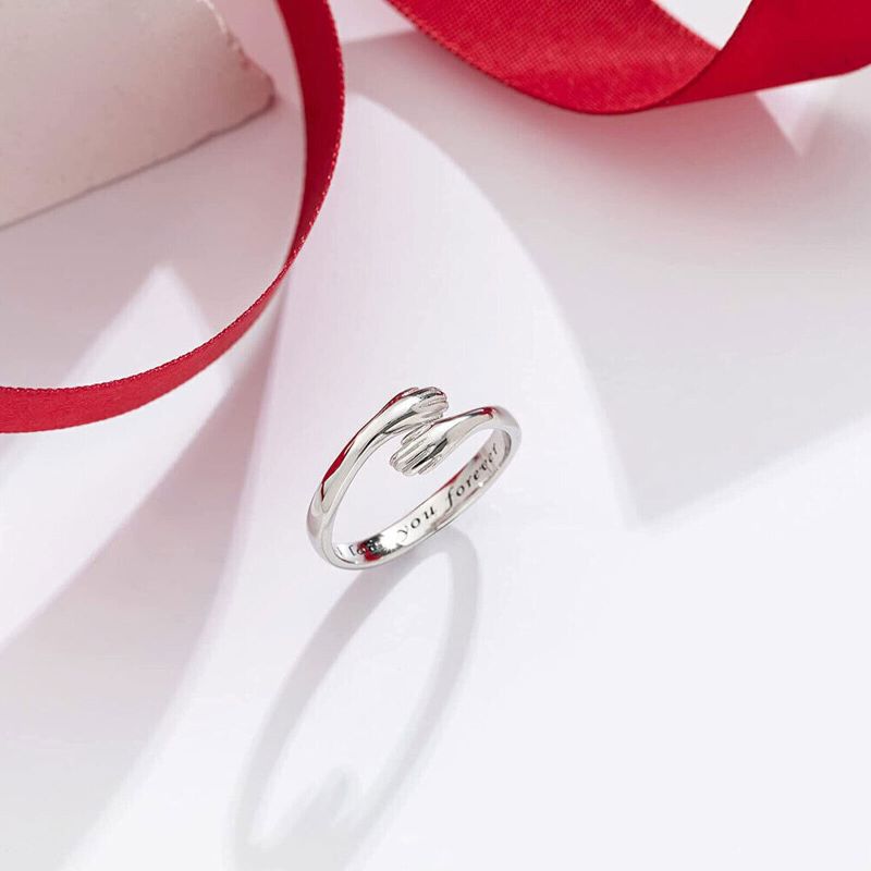 Simple Couple Ring - Adjustable Size Love Band