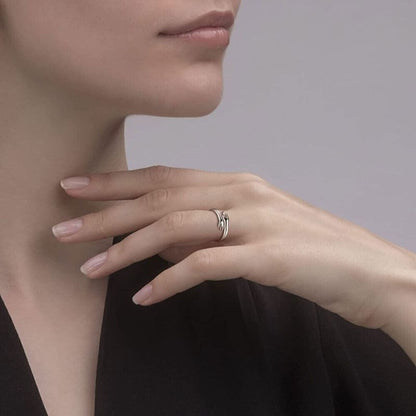 Simple Couple Ring - Adjustable Size Love Band